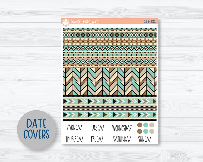 A5 Daily Duo Planner Kit Stickers | Mountainside Cabin 232-121
