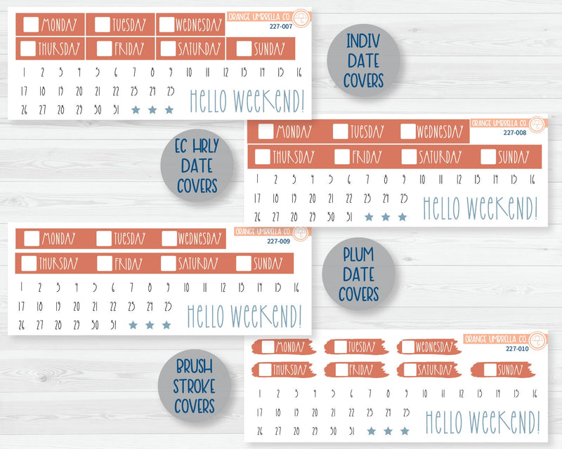 Weekly Planner Kit Stickers | Pretty Posies 227-001
