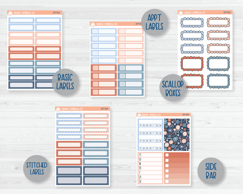 Weekly Add-On Planner Kit Stickers | Pretty Posies 227-011