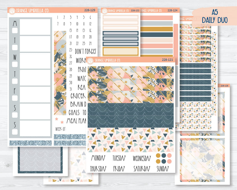 A5 Daily Duo Planner Kit Stickers | Glitz & Glam 228-121