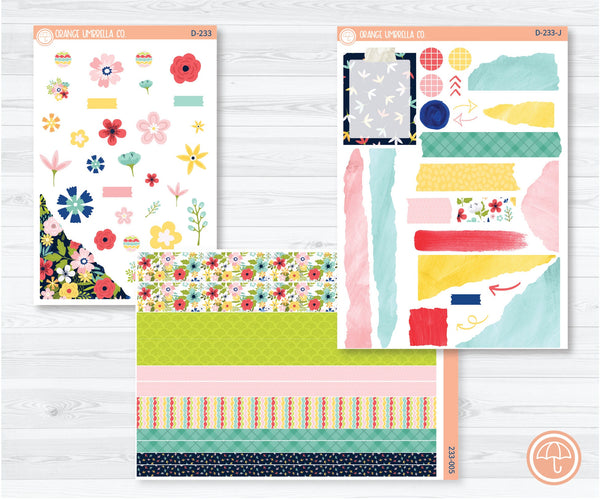 Summer Time Kit Deco Planner Stickers | D-233