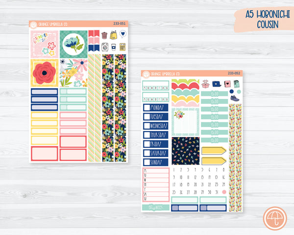 Hobonichi Cousin Planner Kit Stickers | Summer Time 233-051