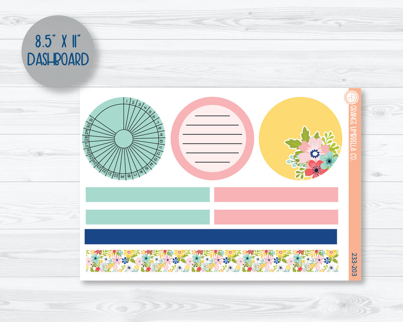 CLEARANCE | Plum Dashboards Planner Kit Stickers | Summer Time 233-201