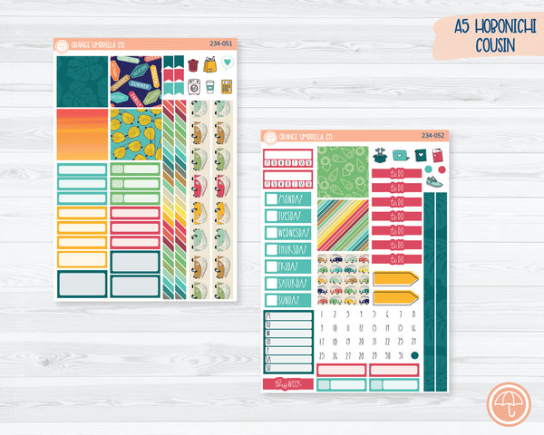 CLEARANCE | Hobonichi Cousin Planner Kit Stickers | Away We Go 234-051