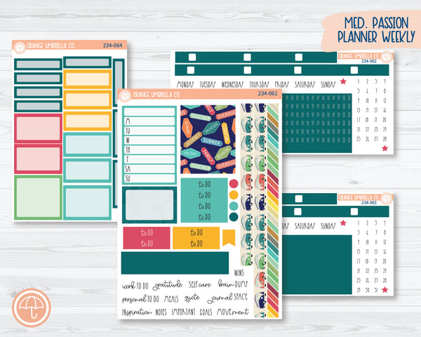 CLEARANCE | 7x9 Passion Weekly Planner Kit Stickers | Away We Go 234-061
