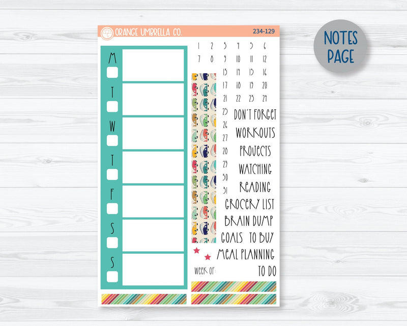 A5 Daily Duo Planner Kit Stickers | Away We Go 234-121