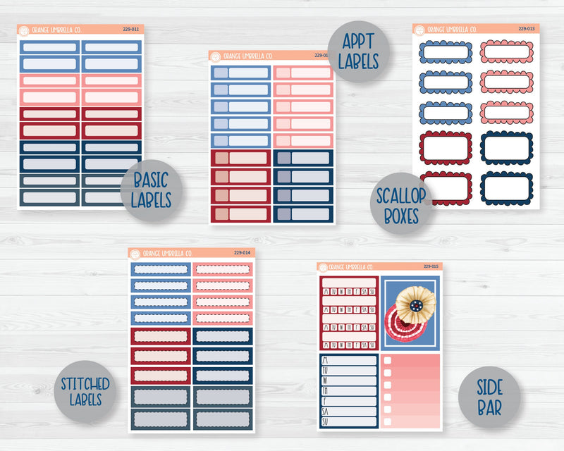Weekly Add-On Planner Kit Stickers | We Remember 229-011
