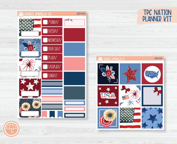 CLEARANCE | TPC Nation Planner Kit Stickers | We Remember 229-031