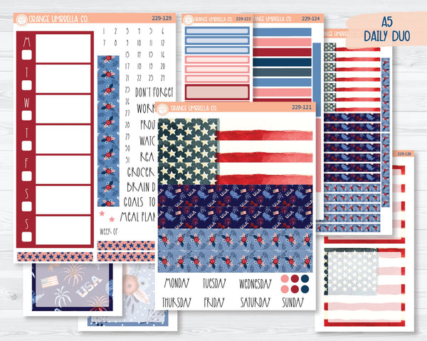 CLEARANCE | A5 Daily Duo Planner Kit Stickers | We Remember 229-121