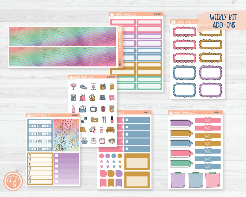 Weekly Add-On Planner Kit Stickers | Razzle Dazzle 230-011