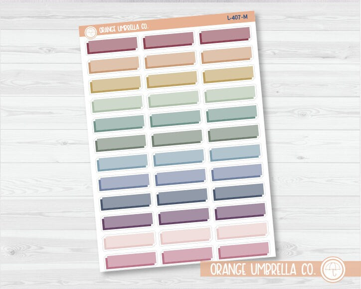 Offset Two-Color Appointment Box Planner Stickers | L-407