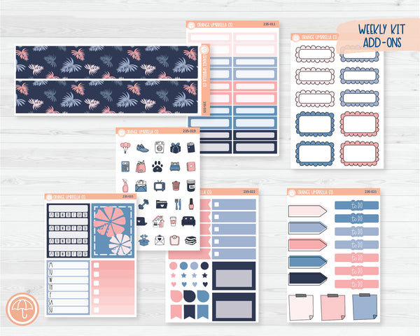 Weekly Add-On Planner Kit Stickers | Island Time 235-011