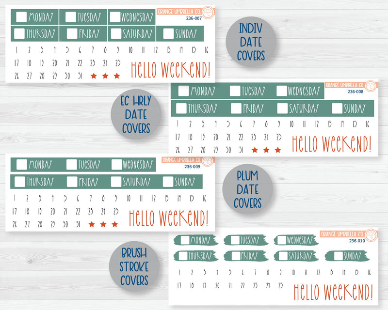 Weekly Planner Kit Stickers | Summer Afternoon 236-001