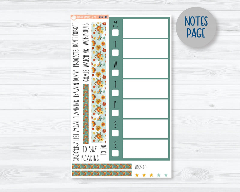 CLEARANCE | 7x9 Daily Duo Planner Kit Stickers | Summer Afternoon 236-131
