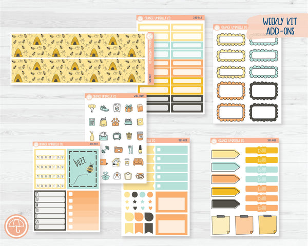 CLEARANCE | Weekly Add-On Planner Kit Stickers | So Bee It 231-011