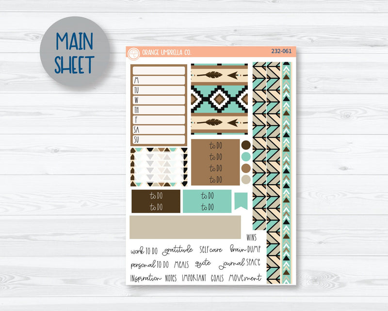 7x9 Passion Weekly Planner Kit Stickers | Mountainside Cabin 232-061