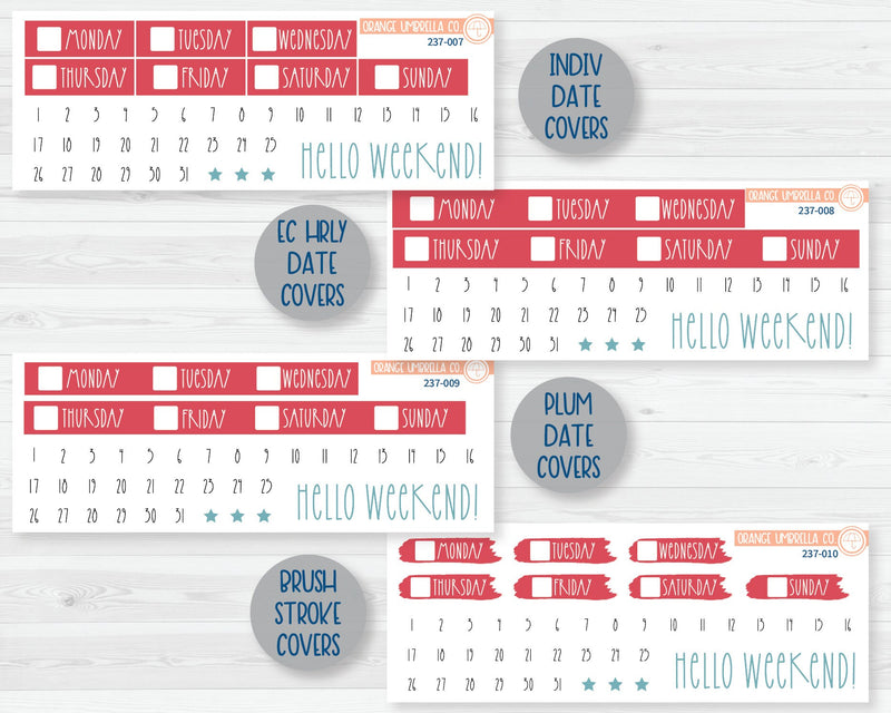 CLEARANCE | Weekly Planner Kit Stickers | Whale Watch 237-001