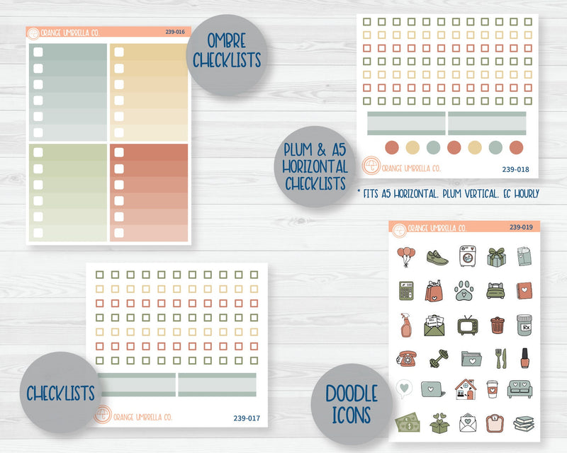 CLEARANCE | Weekly Add-On Planner Kit Stickers | Welcome to the Jungle 239-011