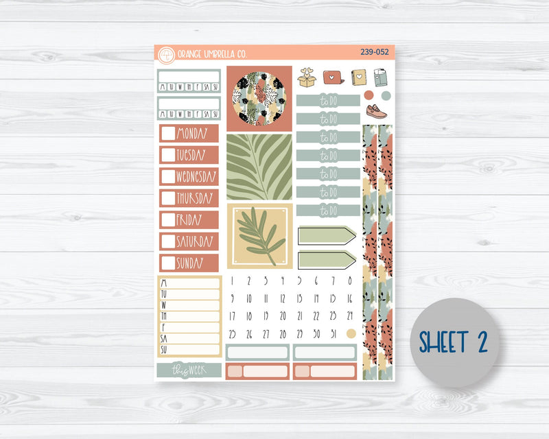 Hobonichi Cousin Planner Kit Stickers | Welcome to the Jungle 239-051
