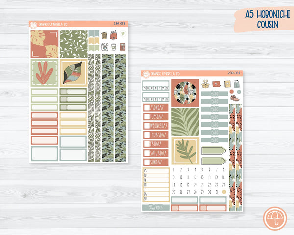 CLEARANCE | Hobonichi Cousin Planner Kit Stickers | Welcome to the Jungle 239-051