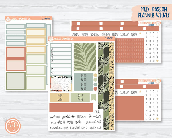 CLEARANCE | 7x9 Passion Weekly Planner Kit Stickers | Welcome to the Jungle 239-061