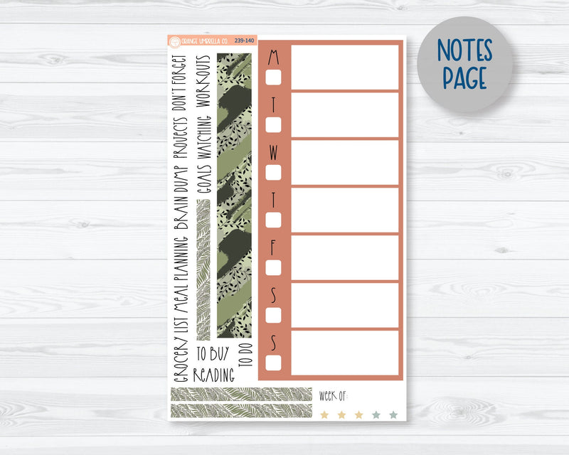 7x9 Daily Duo Planner Kit Stickers | Welcome to the Jungle 239-131