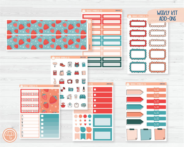 CLEARANCE | Weekly Add-On Planner Kit Stickers | Sun-Ripened 240-011