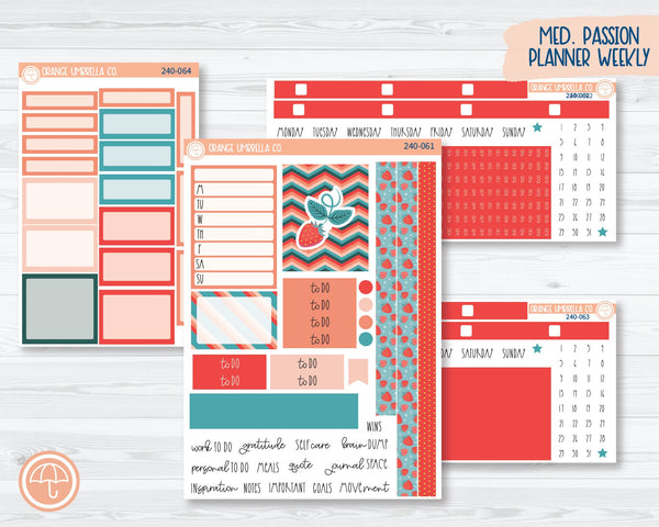 CLEARANCE | 7x9 Passion Weekly Planner Kit Stickers | Sun-Ripened 240-061