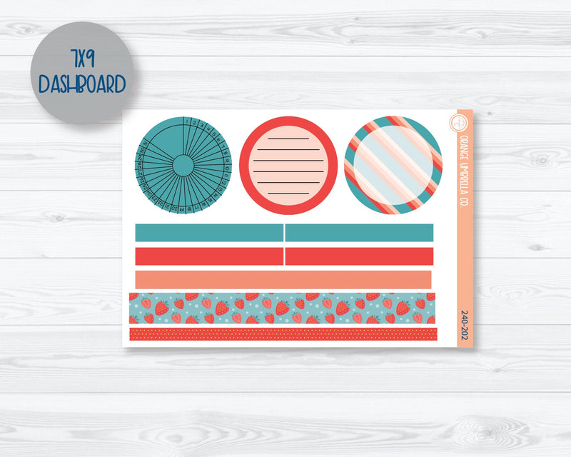 CLEARANCE | Plum Dashboards Planner Kit Stickers | Sun-Ripened 240-201