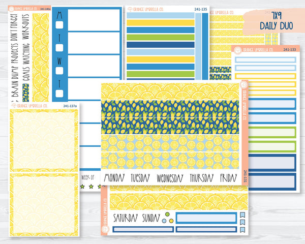 7x9 Daily Duo Planner Kit Stickers | Lemon Squeezy 241-131