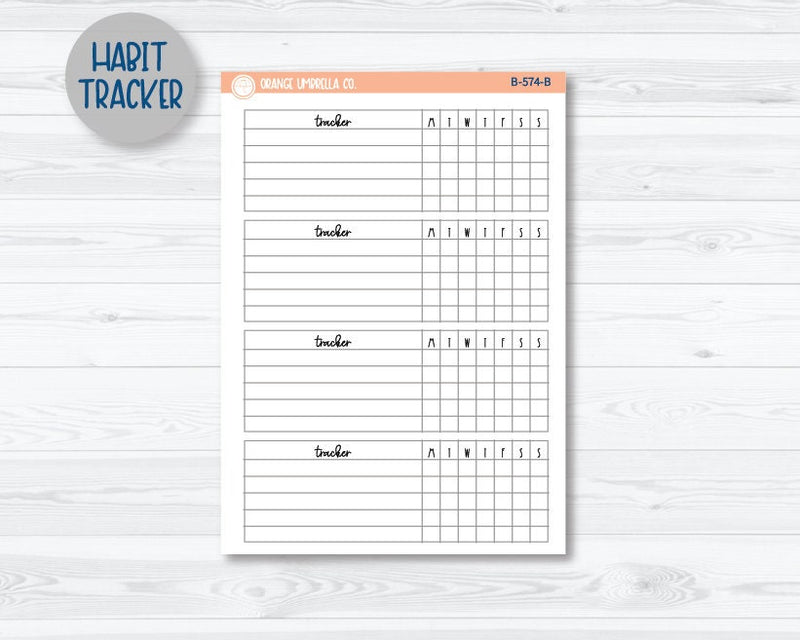 CLEARANCE | Plum Vertical Priorities Planner Kit Stickers | Smarty Pants 256-041