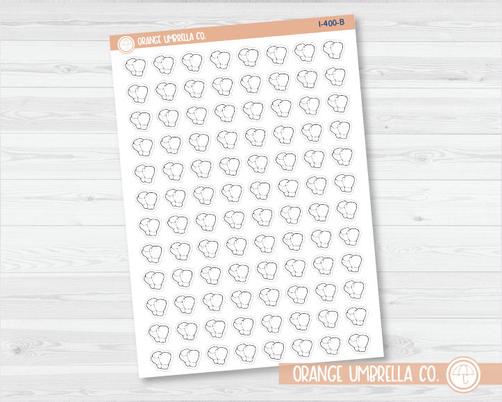 Boxing Gloves Icon Planner Stickers | I-400