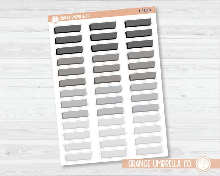 Hobonichi Offset Two-Color Basic Planner Stickers | L-418