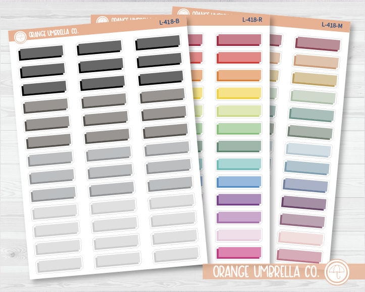 Hobonichi Offset Two-Color Basic Planner Stickers | L-418