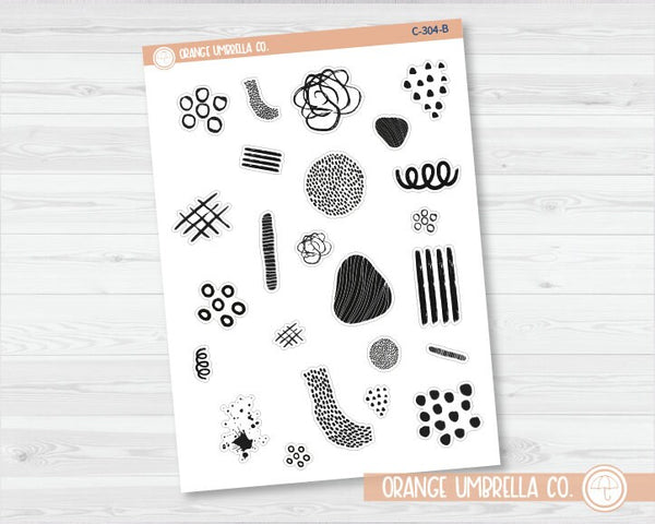 CLEARANCE | Layering Elements Deco Planner Stickers | C-304-B