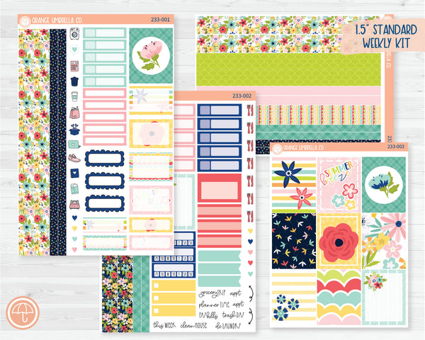 Weekly Planner Kit Stickers | Summer Time 233-001