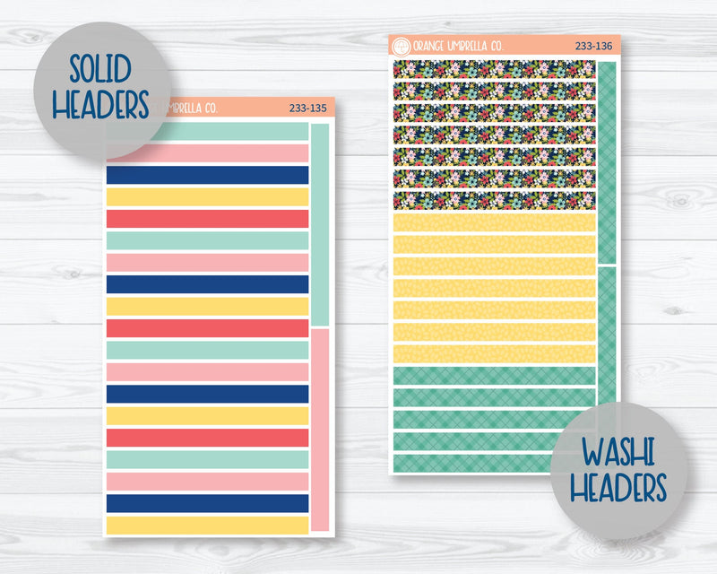 7x9 Daily Duo Planner Kit Stickers | Summer Time 233-131