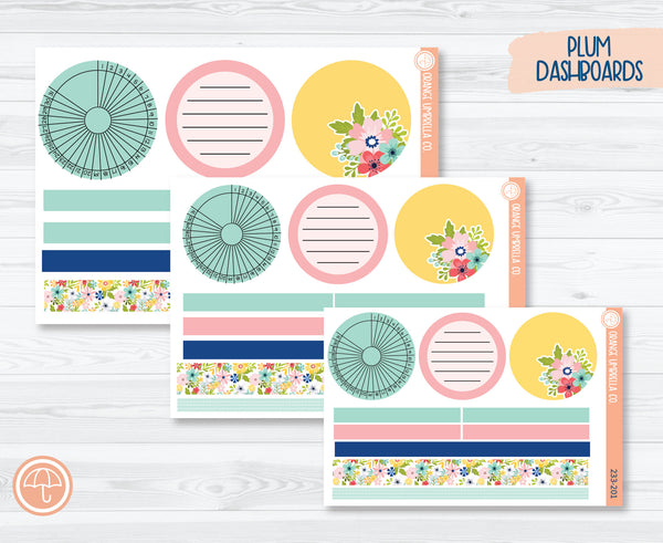 Plum Dashboards Planner Kit Stickers | Summer Time 233-201