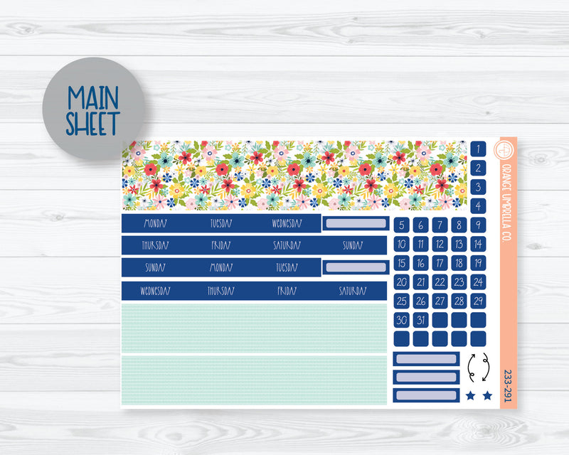 Hobonichi Cousin Monthly Planner Kit Stickers | Summer Time 233-291