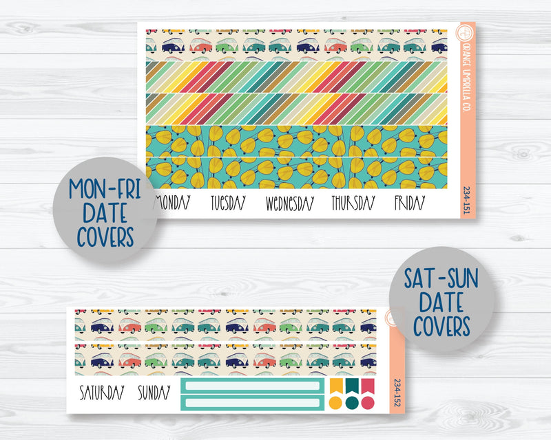 7x9 Plum Daily Planner Kit Stickers | Away We Go 234-151