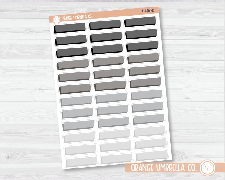 Offset Two-Color Appointment Box Planner Stickers | L-407