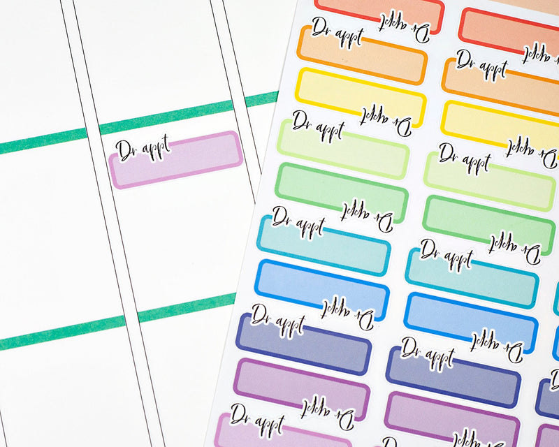 Dr. Appointment Planner Stickers  | L-001