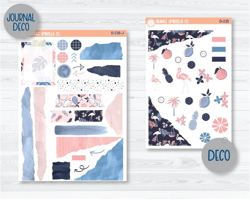 Island Time Kit Deco Planner Stickers | D-235