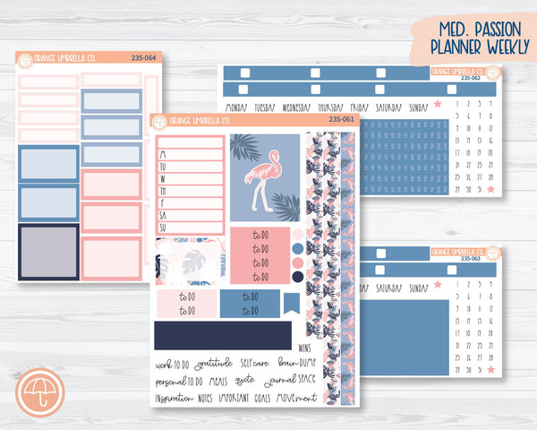 CLEARANCE | 7x9 Passion Weekly Planner Kit Stickers | Island Time 235-061