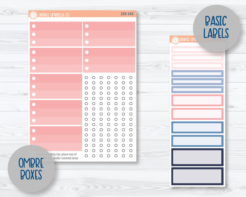 A5 Plum Daily Planner Kit Stickers | Island Time 235-141