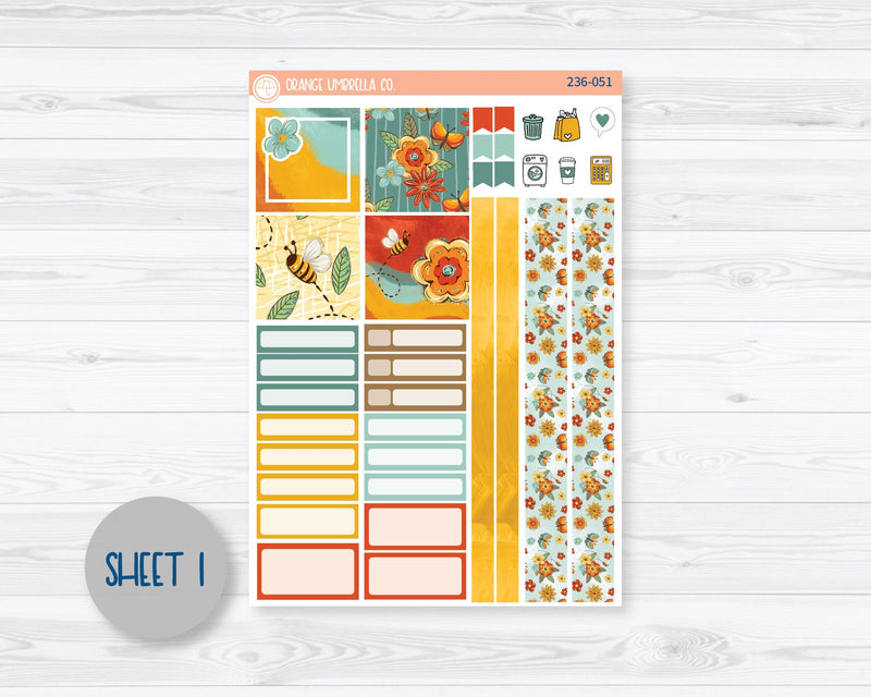 CLEARANCE | Hobonichi Cousin Planner Kit Stickers | Summer Afternoon 236-051