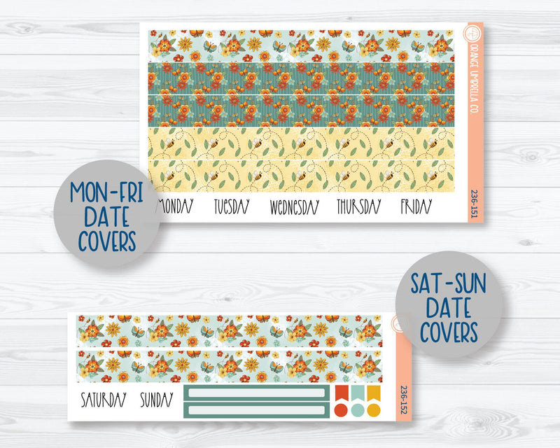 7x9 Plum Daily Planner Kit Stickers | Summer Afternoon 236-151