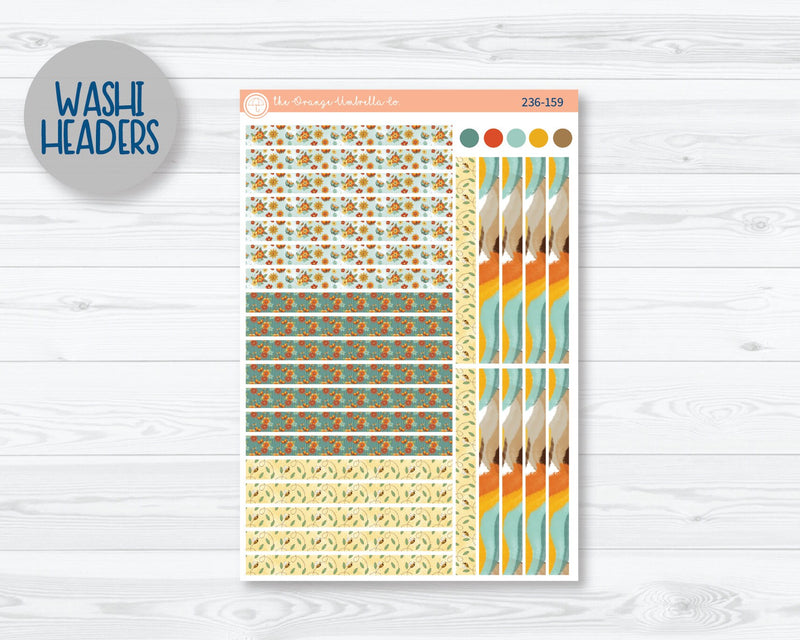 7x9 Plum Daily Planner Kit Stickers | Summer Afternoon 236-151