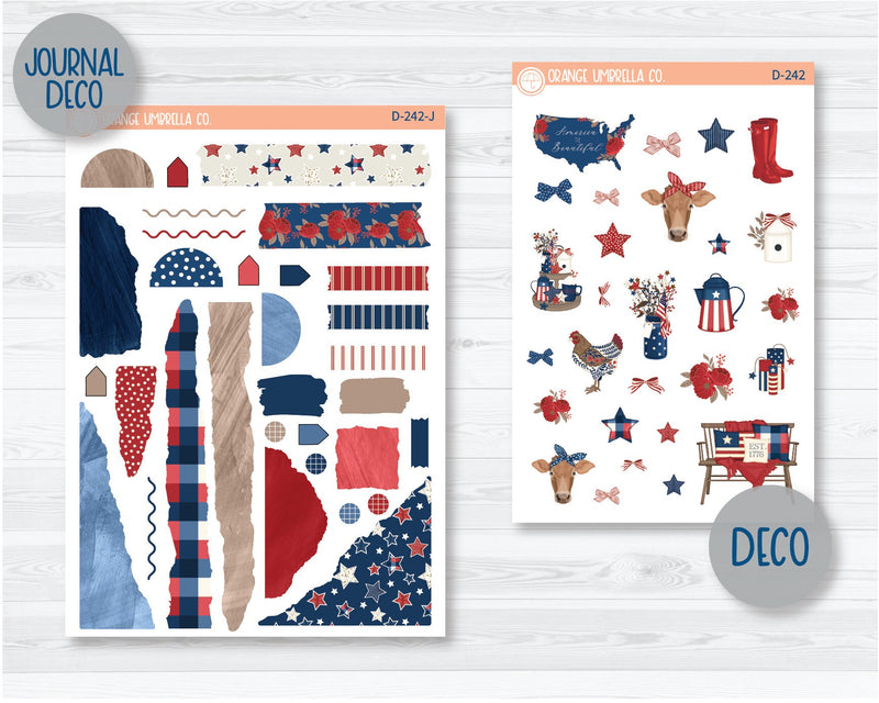 Land That I Love Kit Deco Planner Stickers | D-242