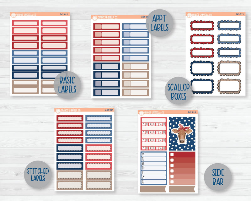 Weekly Add-On Planner Kit Stickers | Land That I Love 242-011